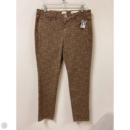Jeans Skinny By J. Jill In Animal Print, Size: 10