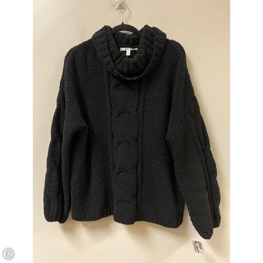 Sweater By Seven 7 In Black, Size: L