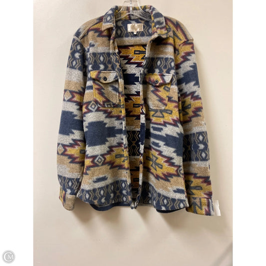 Jacket Fleece By Clothes Mentor In Blue, Size: L