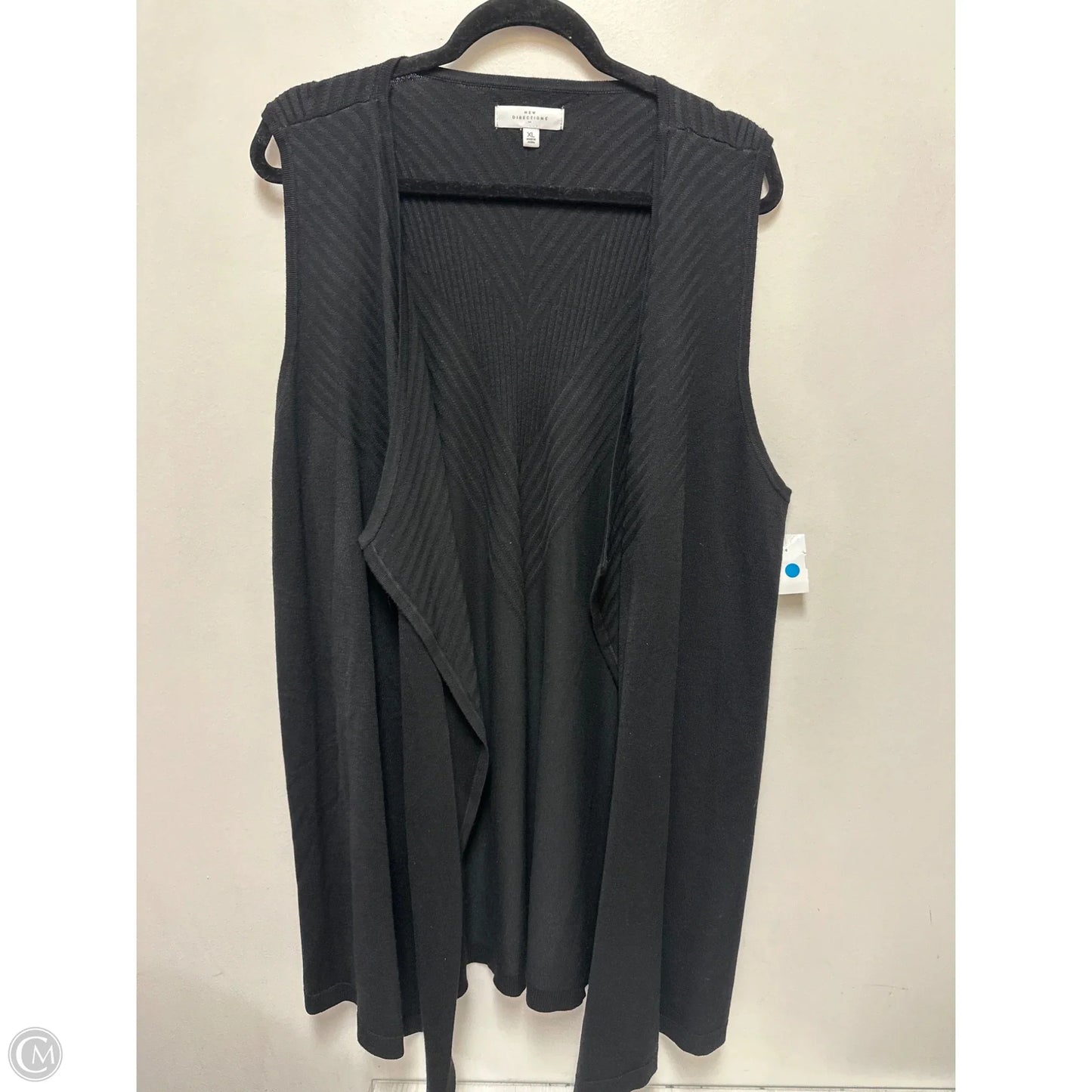 Sweater Cardigan By New Directions In Black, Size: Xl