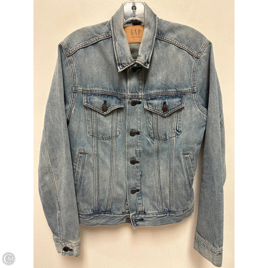 Jacket Denim By Gap In Blue Denim, Size: S