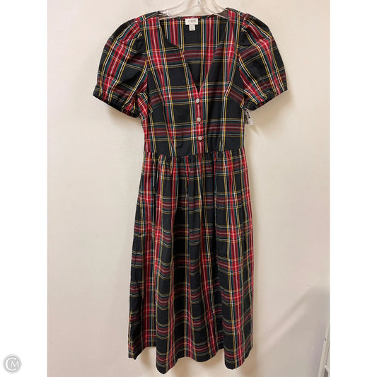 Dress Casual Maxi By J. Crew In Black & Red, Size: Xs