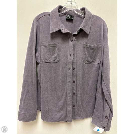 Blouse Long Sleeve By 32 Degrees In Purple, Size: L