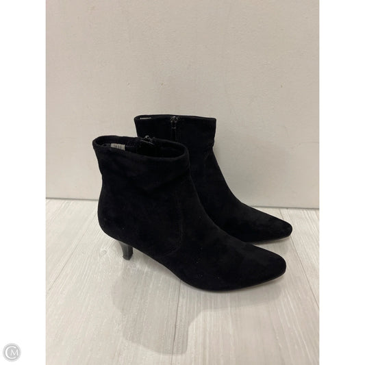 Boots Ankle Heels By Impo In Black, Size: 7.5