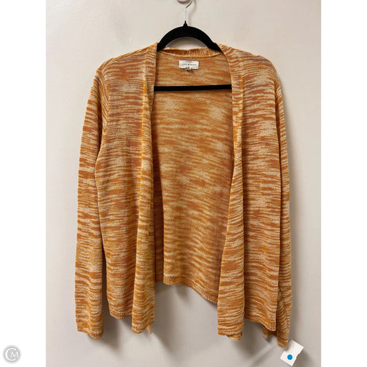 Sweater Cardigan By Lucky Brand In Yellow, Size: Xl