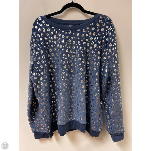 Sweater By Clothes Mentor In Blue, Size: 1x