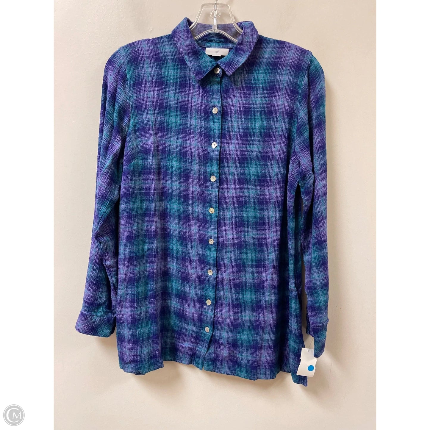 Blouse Long Sleeve By J. Jill In Purple, Size: S