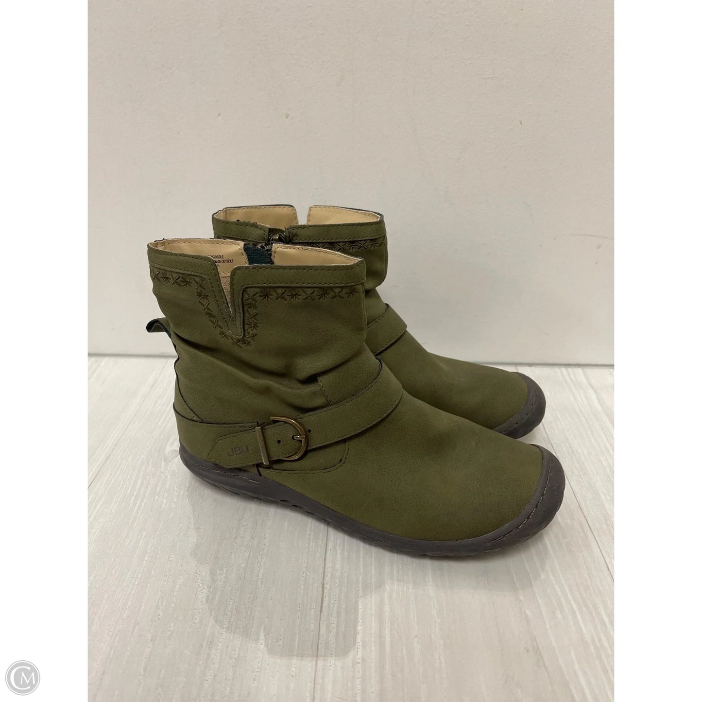 Boots Ankle Flats By Jbu By Jambu In Green, Size: 8