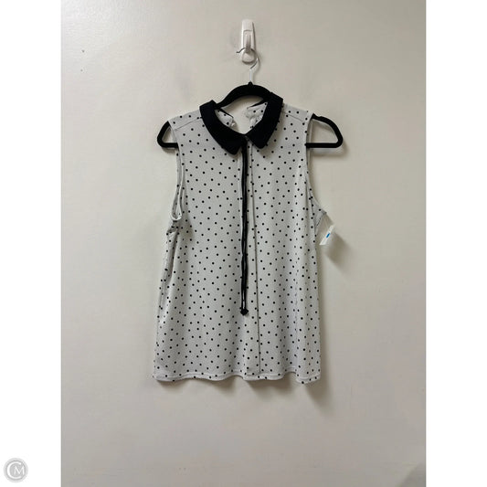 Top Sleeveless By Elle In Polkadot Pattern, Size: S