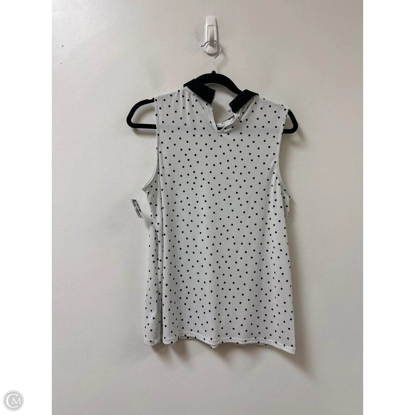 Top Sleeveless By Elle In Polkadot Pattern, Size: S