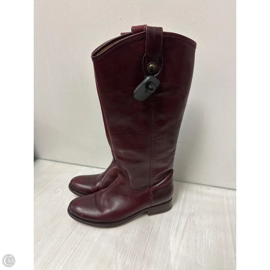 Boots Designer By Frye In Red, Size: 7.5