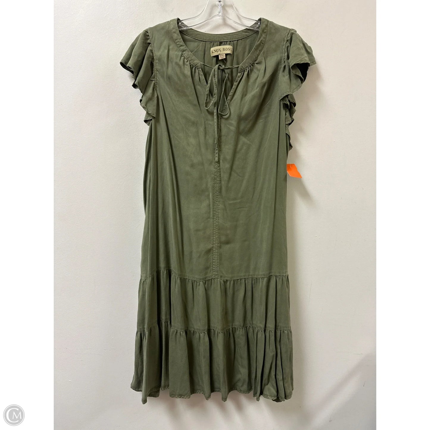 Dress Casual Midi By Knox Rose In Green, Size: 1x