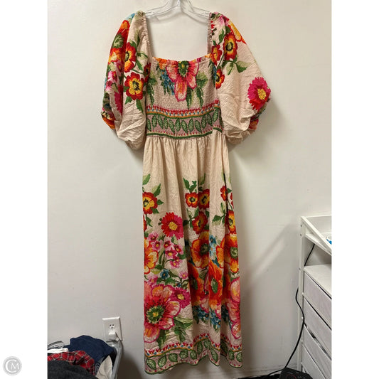 Dress Casual Maxi By Oddi In Floral Print, Size: 3x