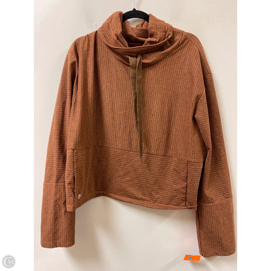 Athletic Sweatshirt Collar By Senita In Orange, Size: L