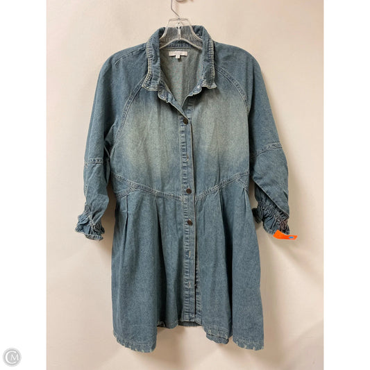 Dress Casual Short By Vervet In Blue Denim, Size: S