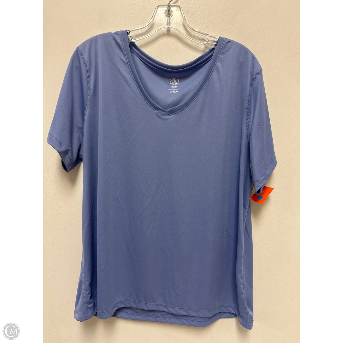 Athletic Top Short Sleeve By Athletic Works In Blue, Size: 1x