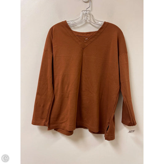 Top Long Sleeve By J. Jill In Brown, Size: M