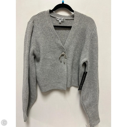 Sweater Cardigan By Madden Girl In Grey, Size: Xl