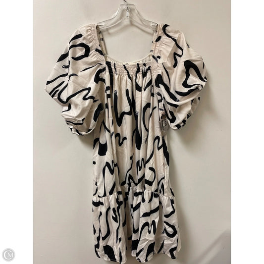 Dress Casual Midi By Entro In Black & Cream, Size: Xl