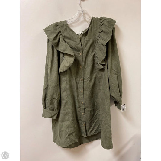 Dress Casual Midi By Entro In Green, Size: Xl