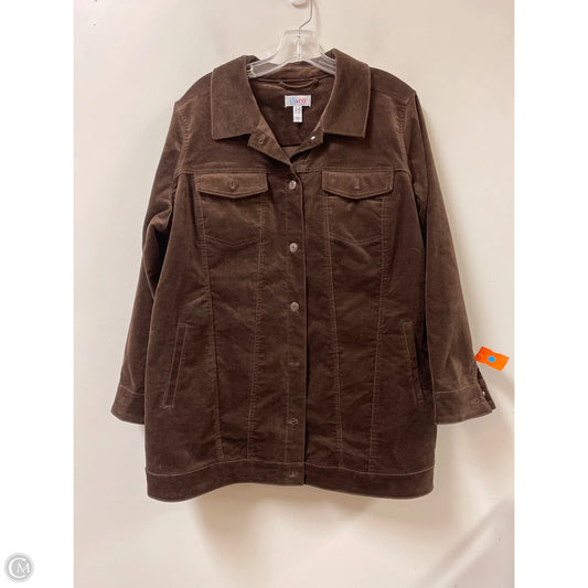 Jacket Other By D&co. In Brown, Size: 1x