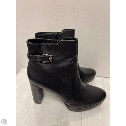 Boots Ankle Heels By Naturalizer In Black, Size: 12