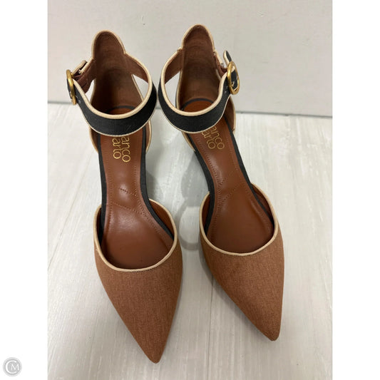 Shoes Heels Wedge By Franco Sarto In Tan, Size: 8