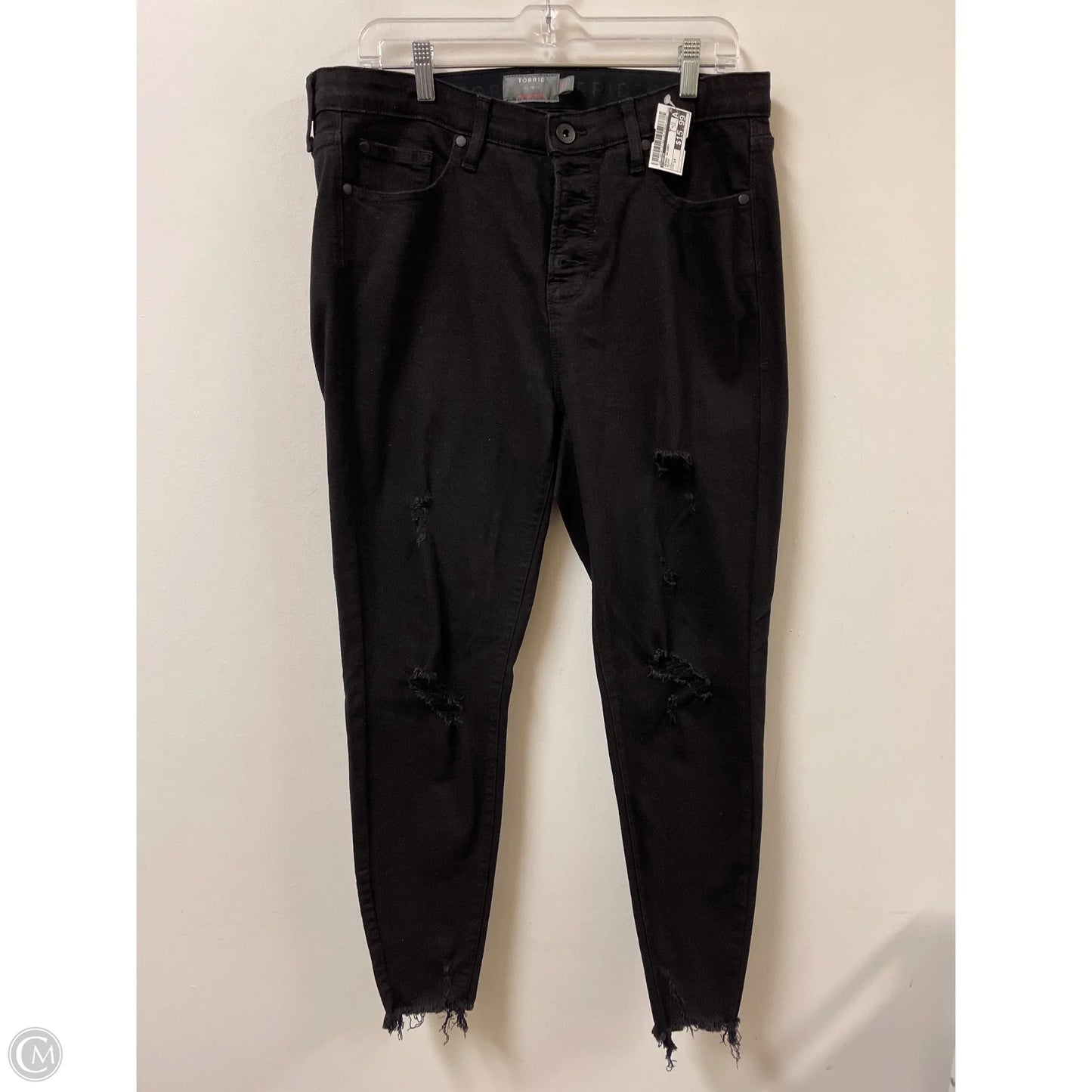 Jeans Skinny By Torrid In Black, Size: 14