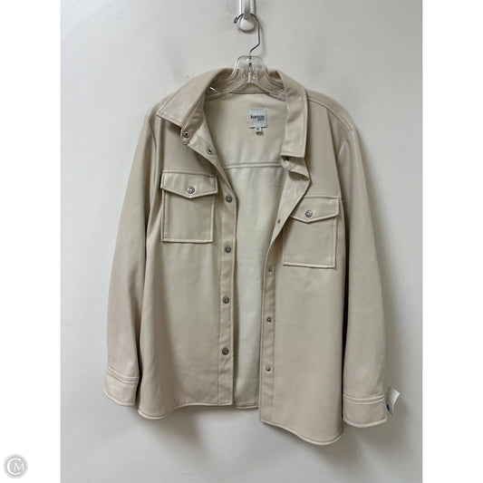 Jacket Shirt By Kensie In Cream, Size: M