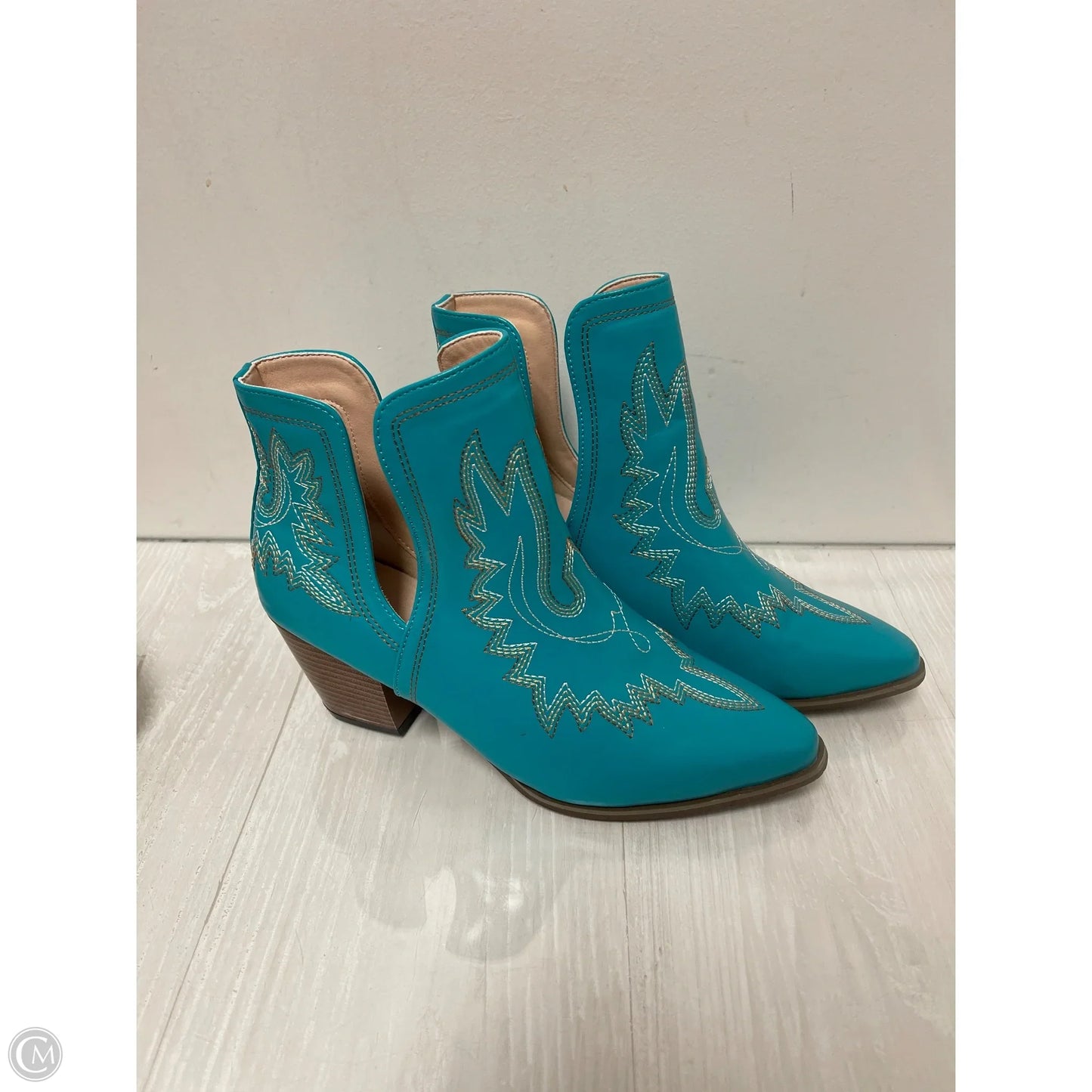 Boots Western By Clothes Mentor In Teal, Size: 11
