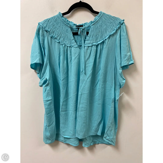 Top Short Sleeve By Torrid In Blue, Size: 2x