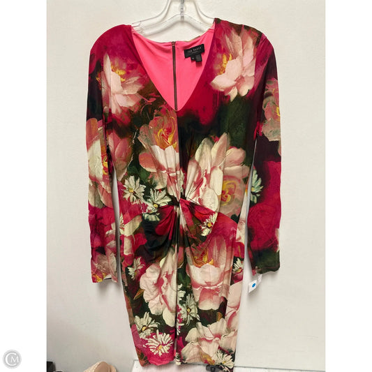 Dress Casual Midi By Ted Baker In Floral Print, Size: S