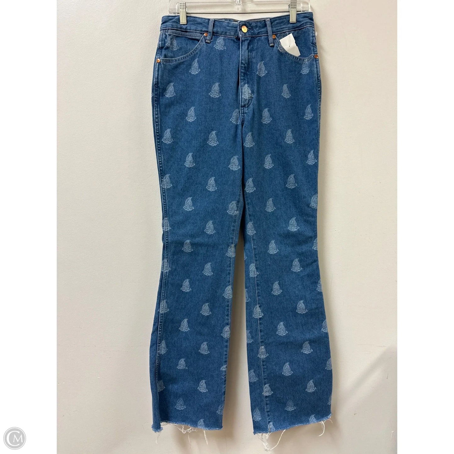 Jeans Boot Cut By Wrangler In Blue Denim, Size: 10