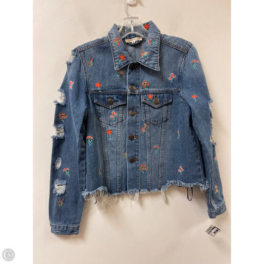 Jacket Denim By Andree By Unit In Blue Denim, Size: S