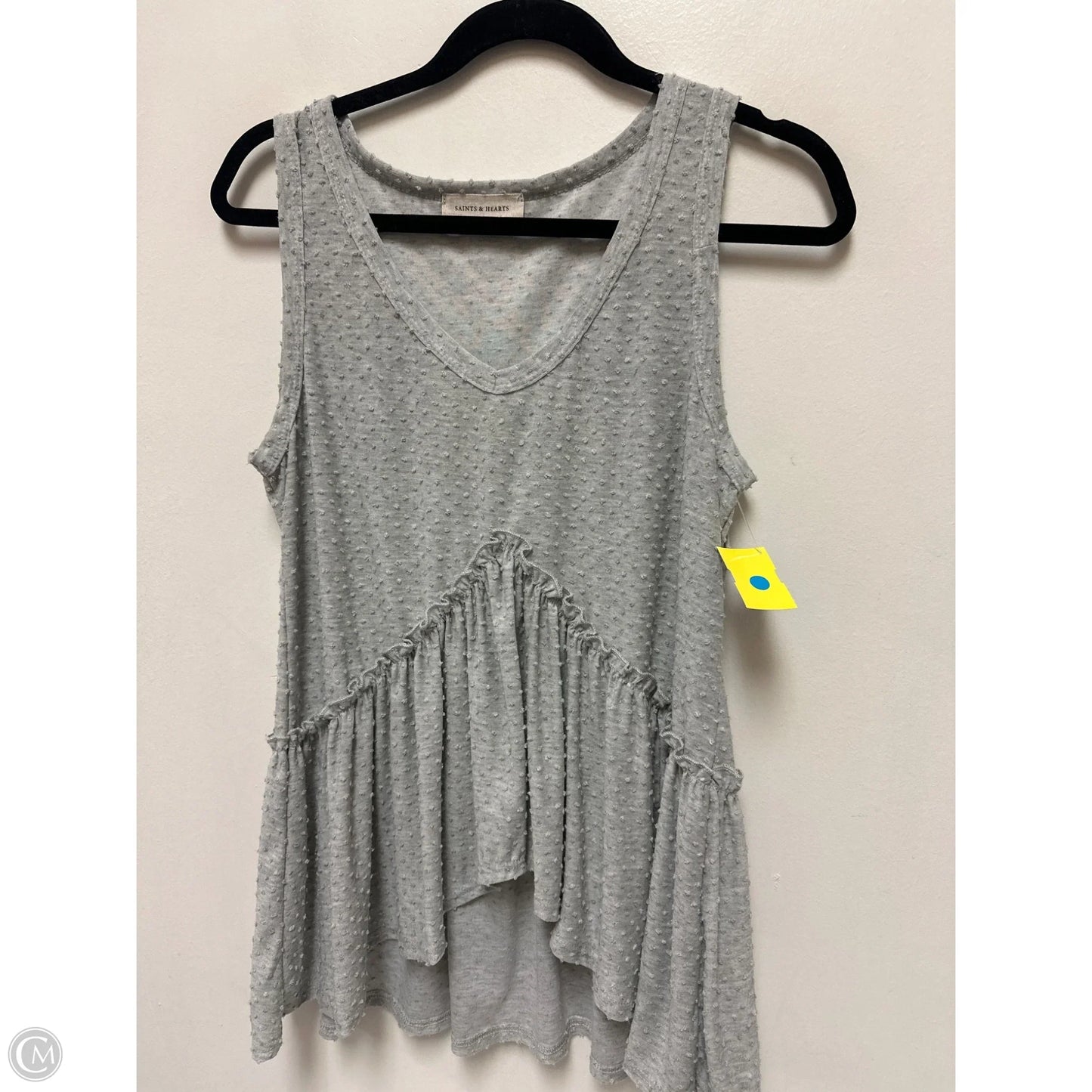 Top Sleeveless By Clothes Mentor In Grey, Size: S