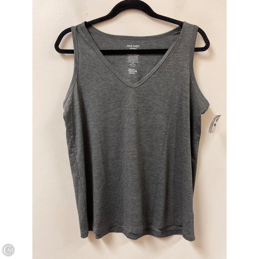 Tank Top By Nine West In Grey, Size: M