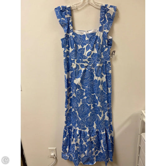 Dress Casual Maxi By London Times In Blue, Size: M