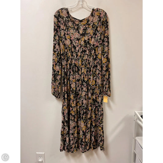 Dress Casual Maxi By Clothes Mentor In Floral Print, Size: M