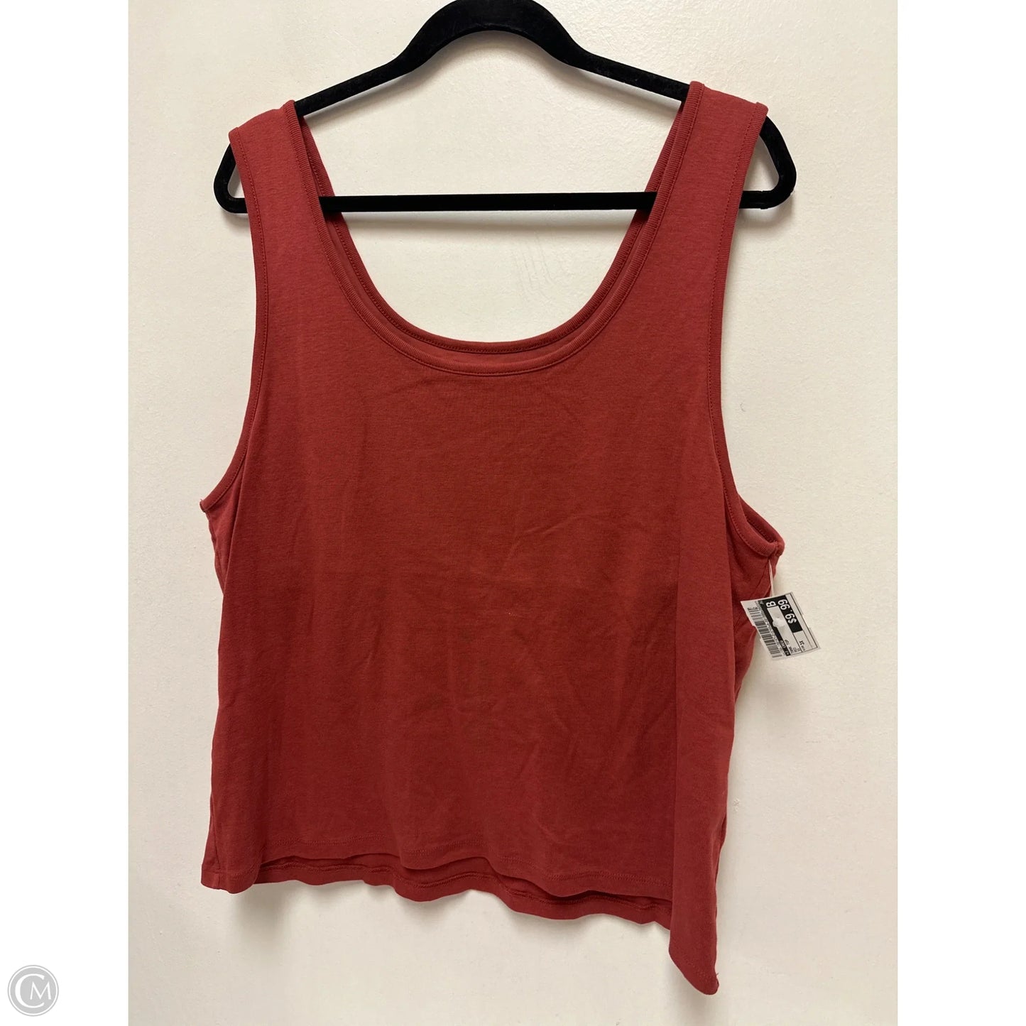 Tank Top By J. Crew In Red, Size: 3x