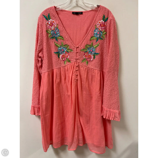 Dress Casual Midi By Boston Proper In Orange, Size: L