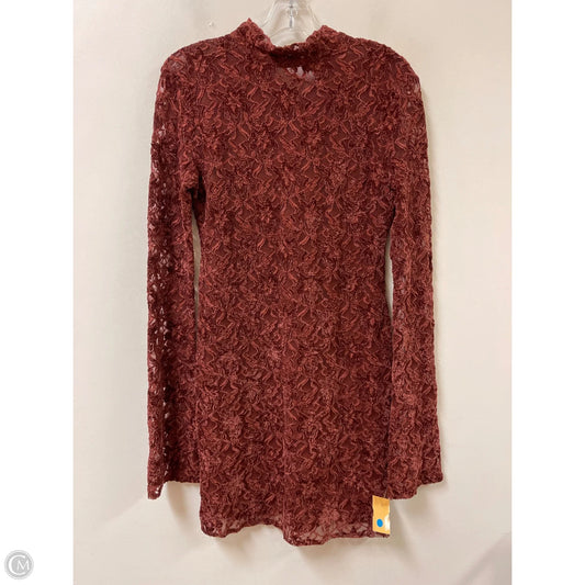 Dress Party Midi By Zara In Brown, Size: M