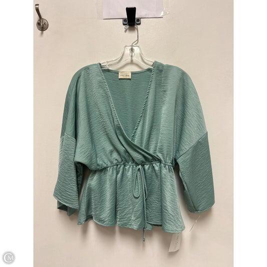 Top Long Sleeve By 143 Story In Green, Size: S