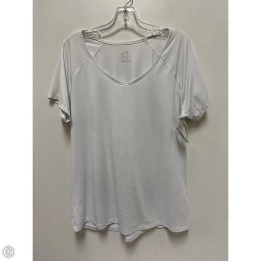 Athletic Top Short Sleeve By Rbx In White, Size: Xl