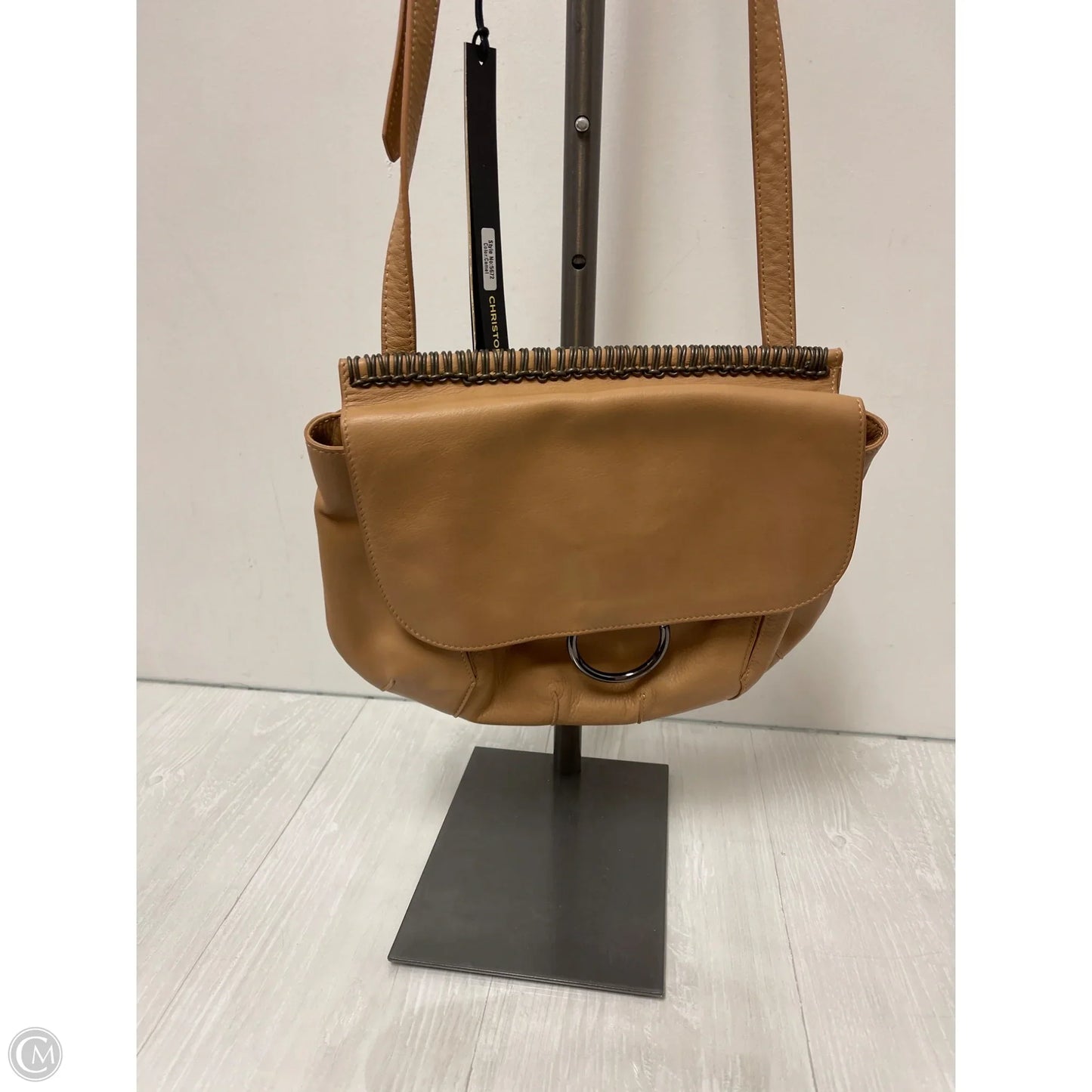 Handbag Leather By Clothes Mentor, Size: Medium
