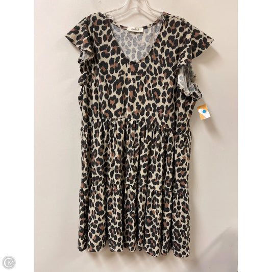 Dress Casual Midi By Clothes Mentor In Animal Print, Size: 3x