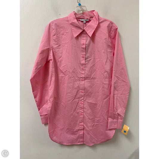 Tunic Long Sleeve By Fashion Nova In Pink, Size: L