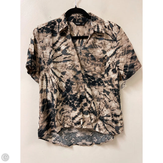 Top Short Sleeve By Simply Vera In Brown, Size: S