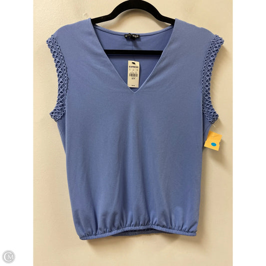Top Sleeveless By Express In Blue, Size: Xs