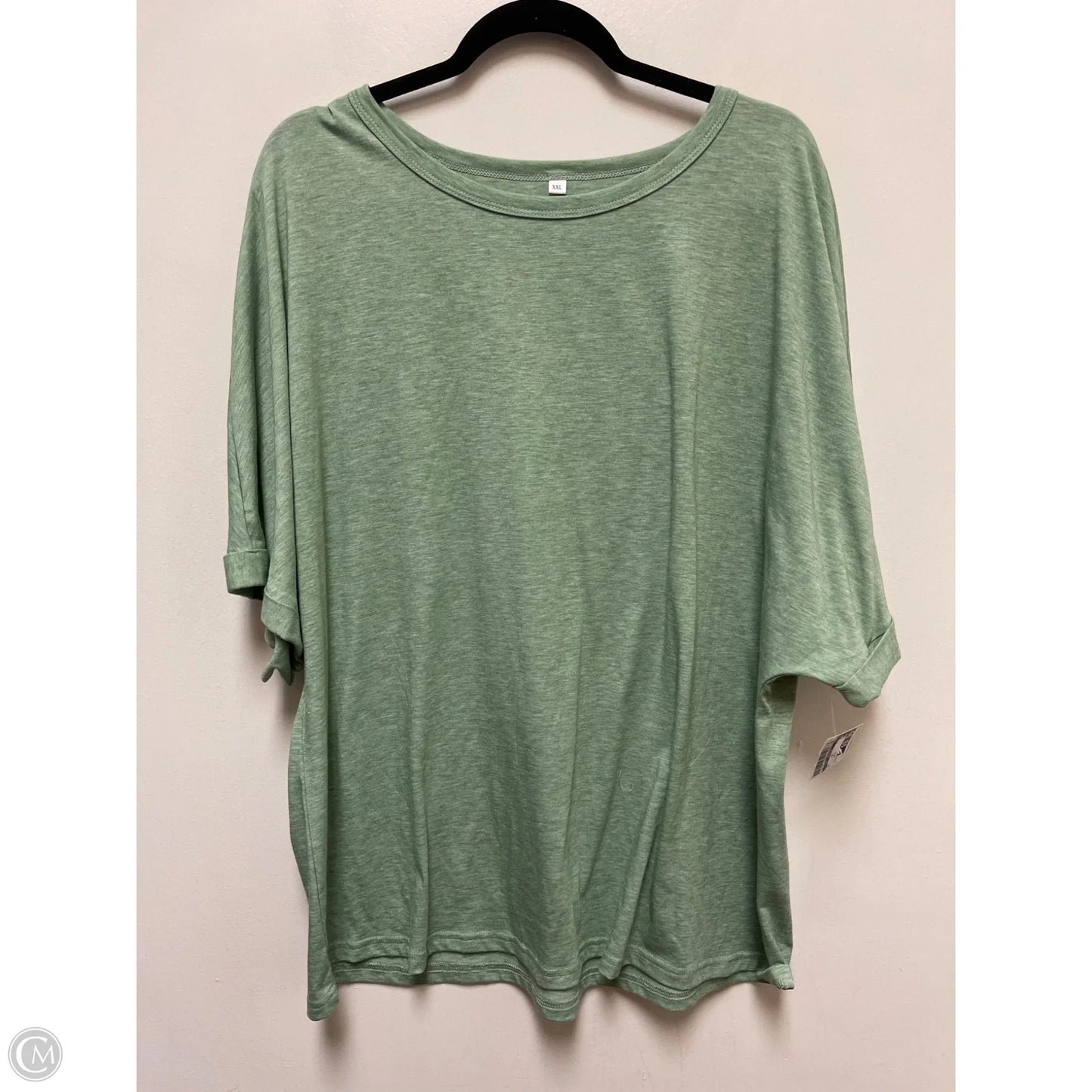 Top Short Sleeve By Clothes Mentor In Green, Size: 1x