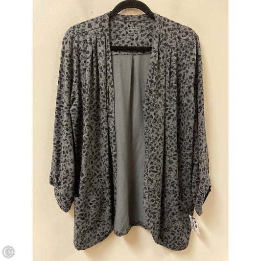 Sweater Cardigan By Kate Hill In Animal Print, Size: L